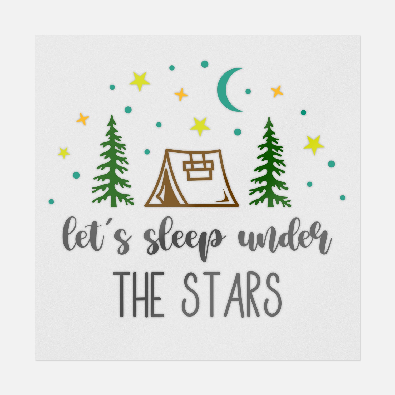 Let's Sleep Under The Stars Camping ReadytoPress DTF Transfers