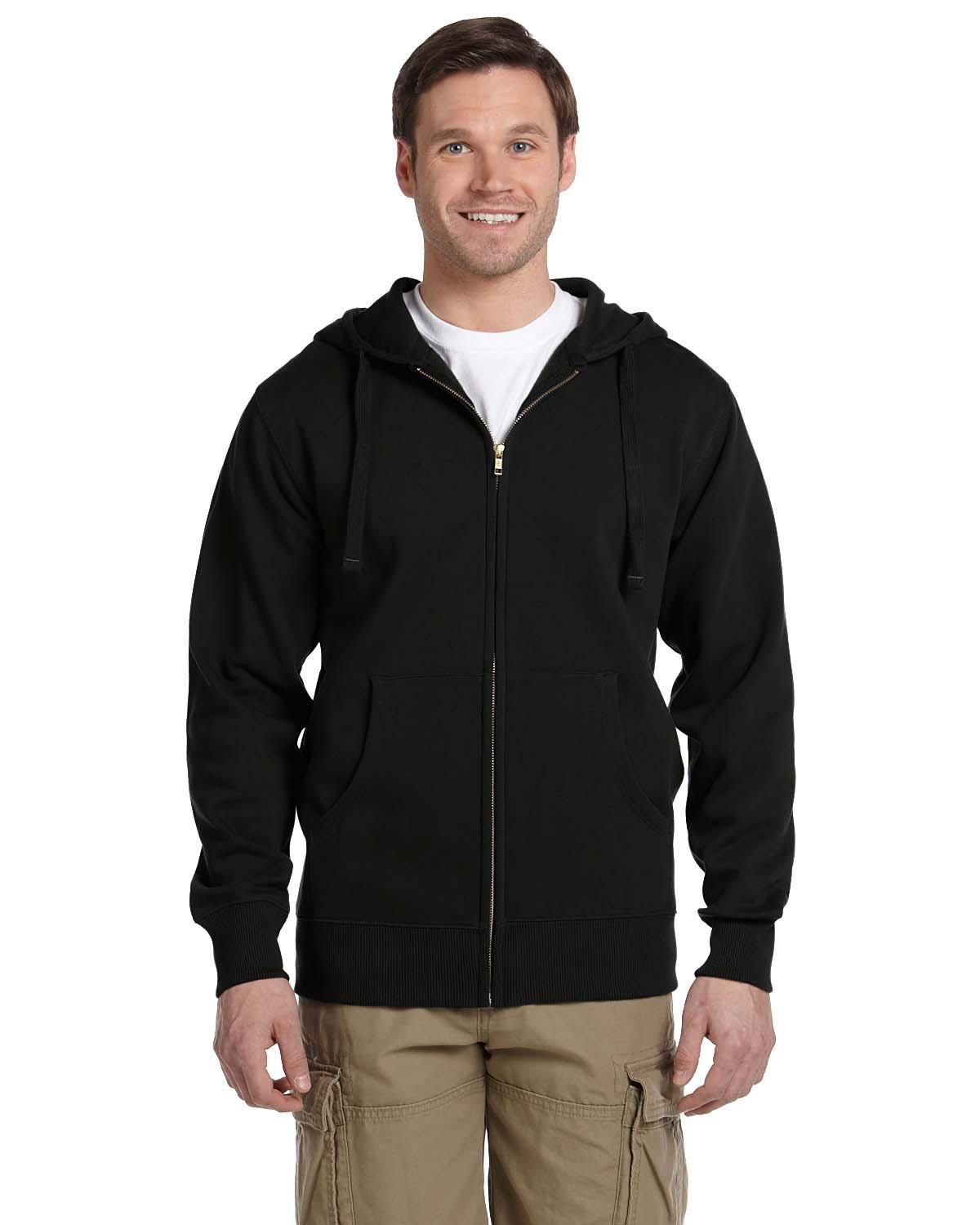 Econscious Ec5650 Men's Full-zip Hooded Sweatshirt