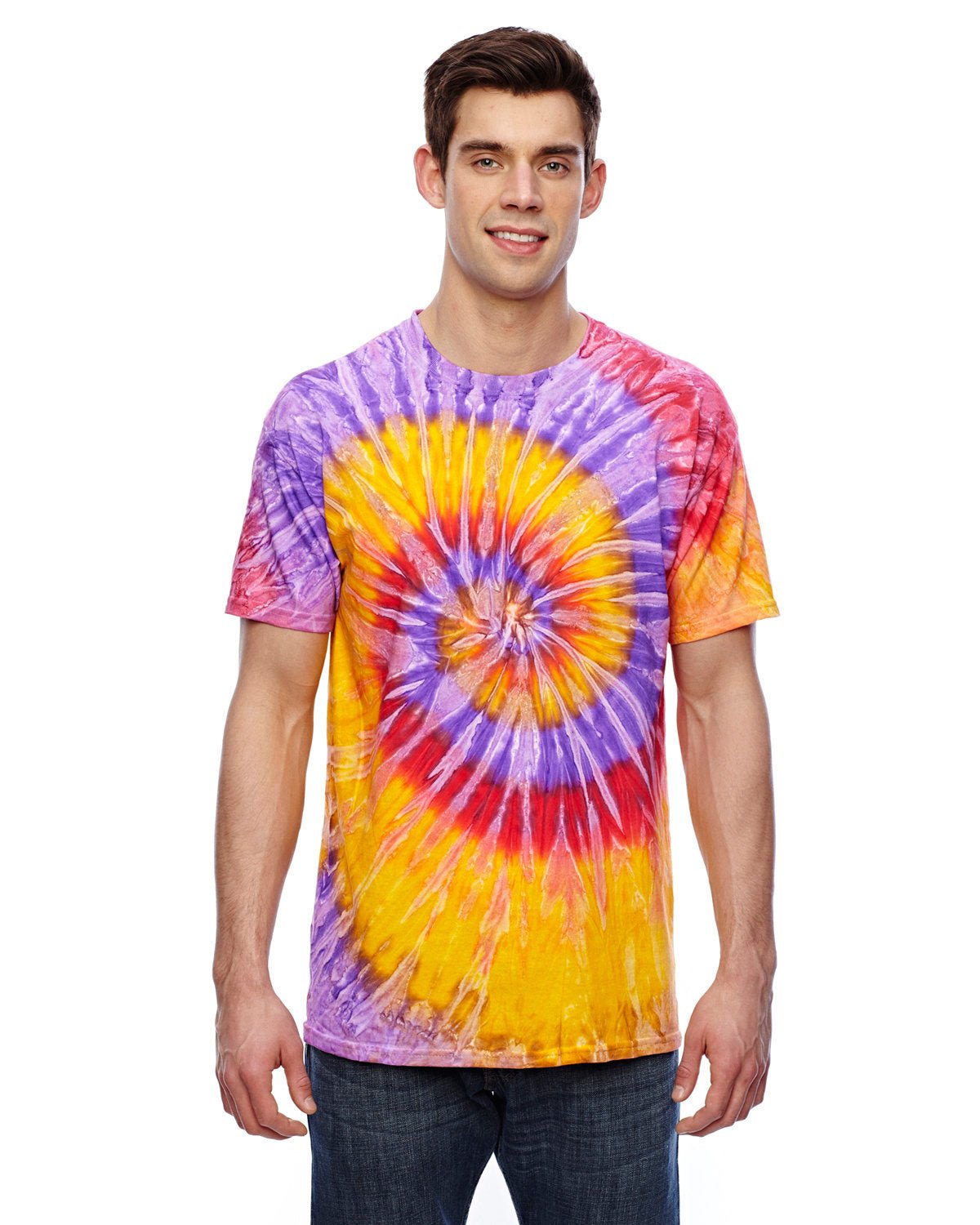 100% Cotton Tie-Dye T-Shirt - Made In USA, Unique Patterns (CD100-5.4 Oz) - View #10