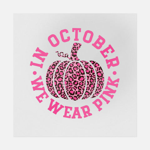 October We Wear Pink Transfer