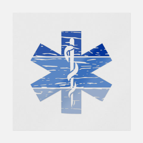 Distressed Star Of Life Transfer