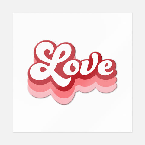 Love Cursive Sticker