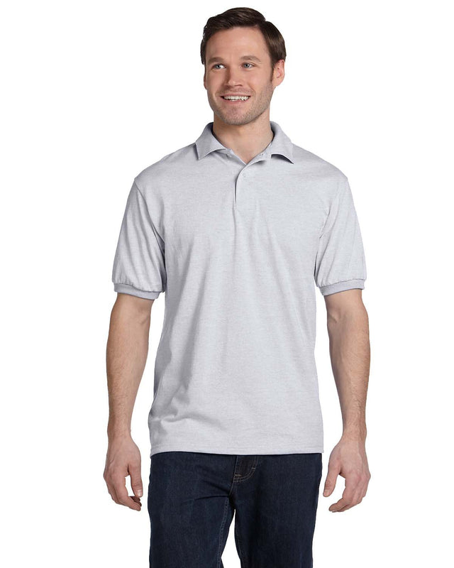 Hanes 054 Adult 50/50 EcoSmart Jersey Knit Polo