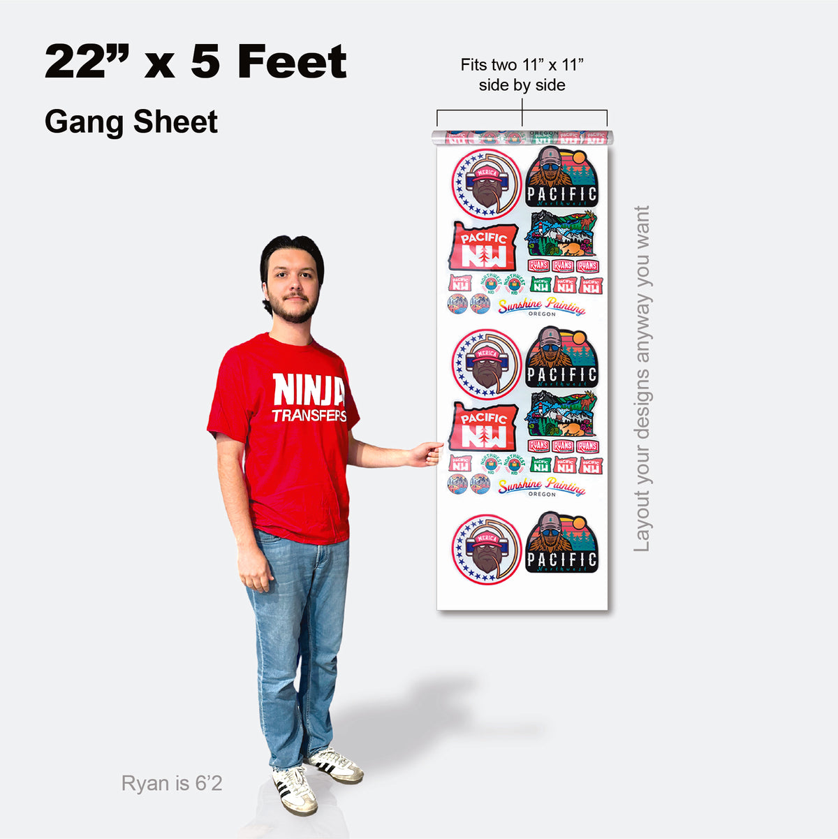 Build Your Own DTF Gang Sheet - 24 Hour Free Shipping