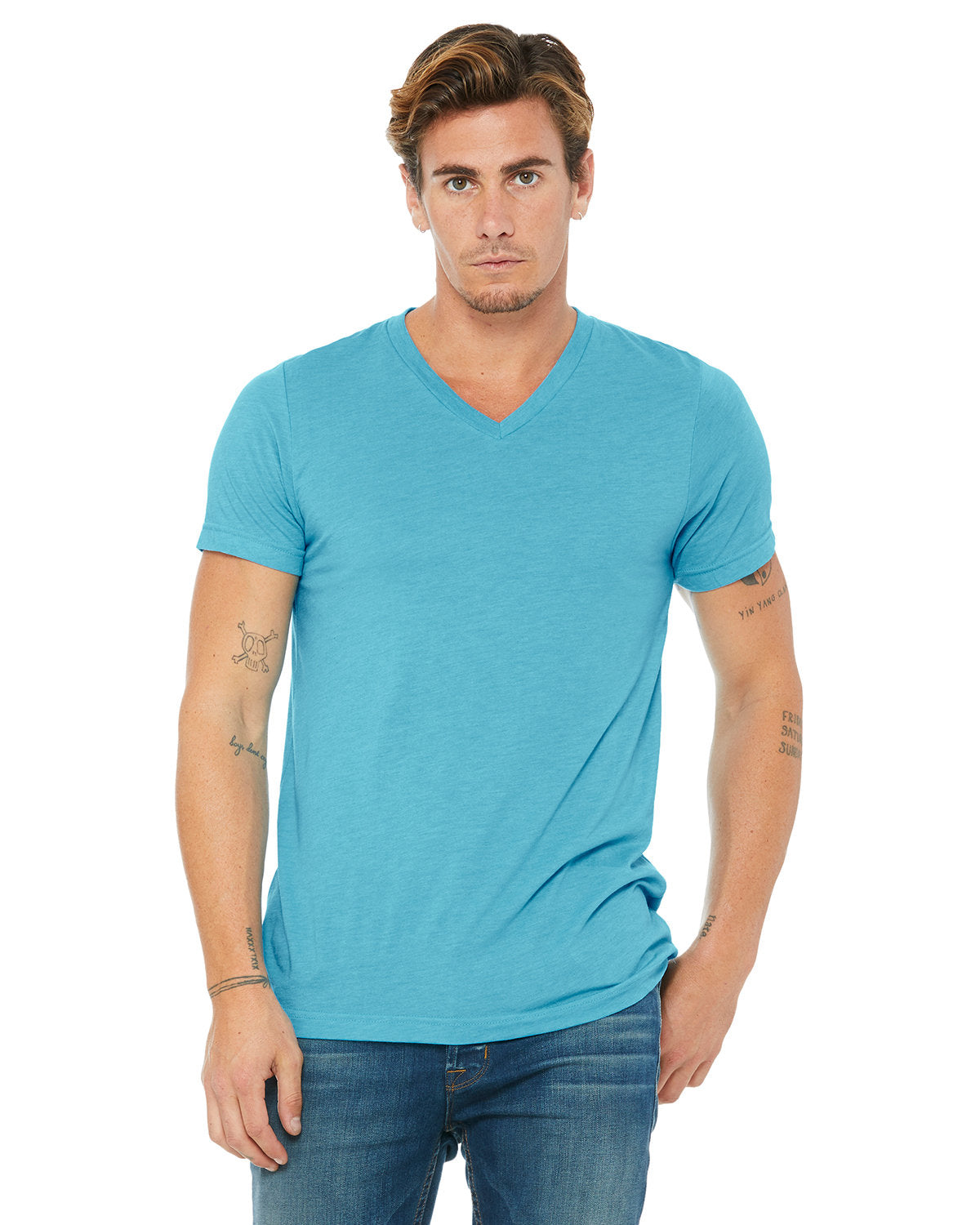 Bella + Canvas 3415C Triblend V-Neck T-Shirt