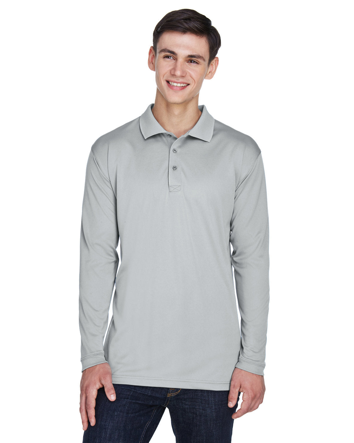 UltraClub 8405LS Long-Sleeve Polo - Cool & Dry Sport