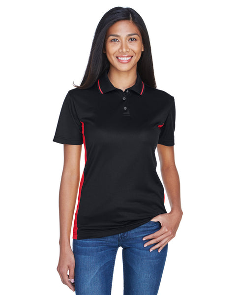 UltraClub 8406L Polo deportivo fresco y seco de dos tonos para mujer