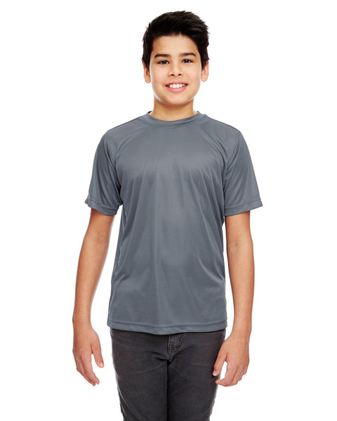 UltraClub 8420Y Playera Interlock de alto rendimiento deportivo para jóvenes Cool &amp; Dry