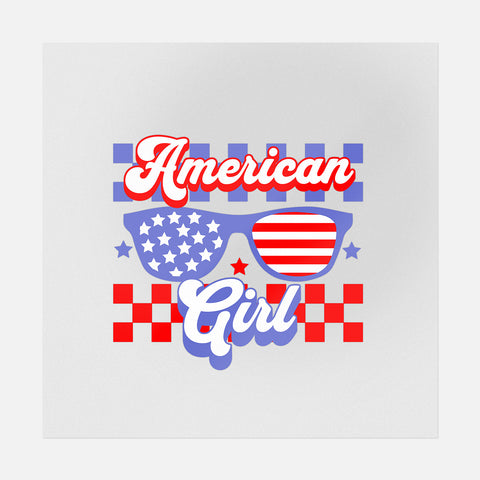 American Girl - Patriotic Ready-to-Press DTF Transfer