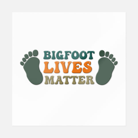 Las vidas de Bigfoot importan Pegatina 