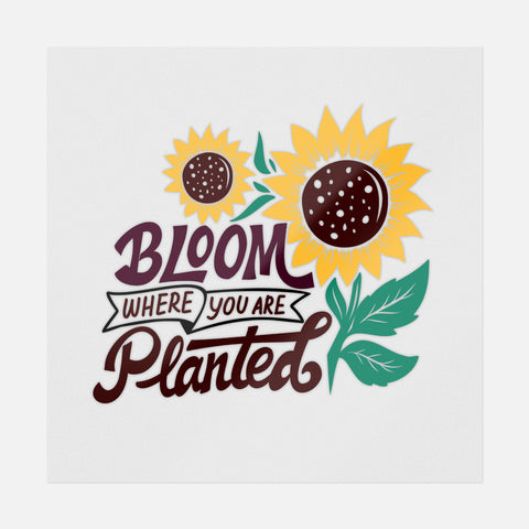 Bloom Where You Are Planted Transfer