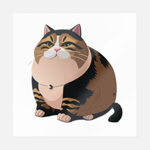 Brown Kitty Sticker