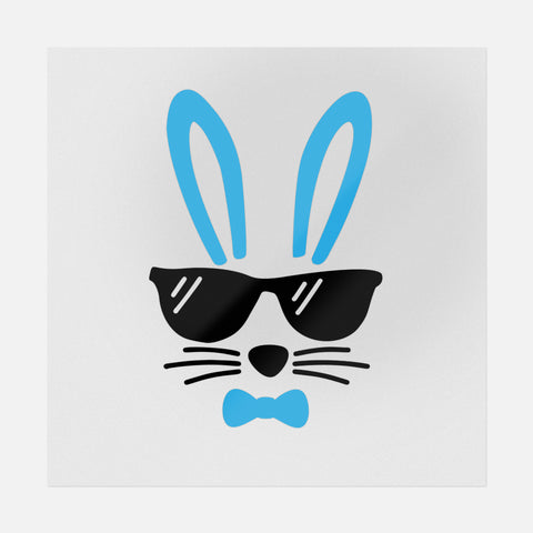 Bunnies With Blue Sunglasses Transfer