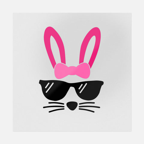 Bunnies With Pink Sunglasses Transfer