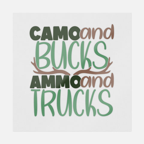 Camo And Bucks Transfer