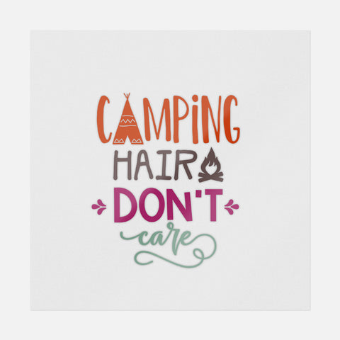 Camping Hair Don't Care Transfer