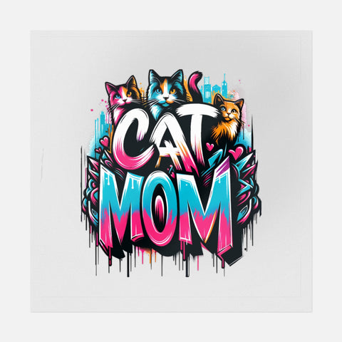 Cat Mom Street Art Transfer