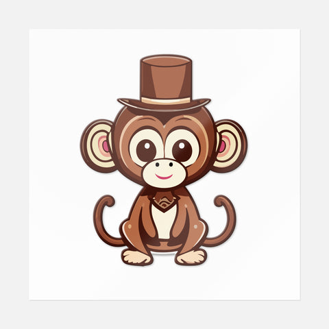 Cheeky Monkey Sticker