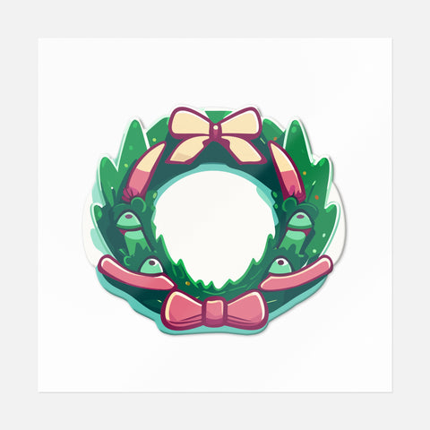 Christmas Wreath Sticker