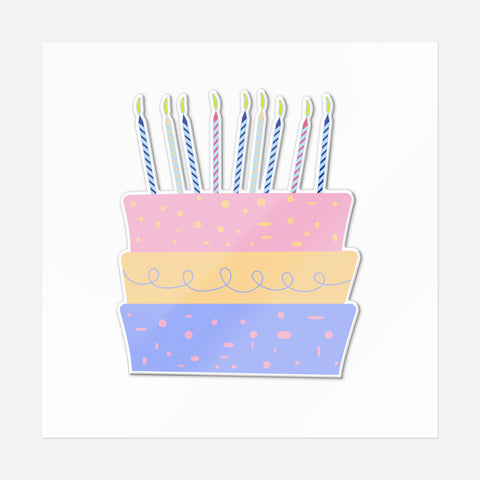 Colorful Cake Sticker