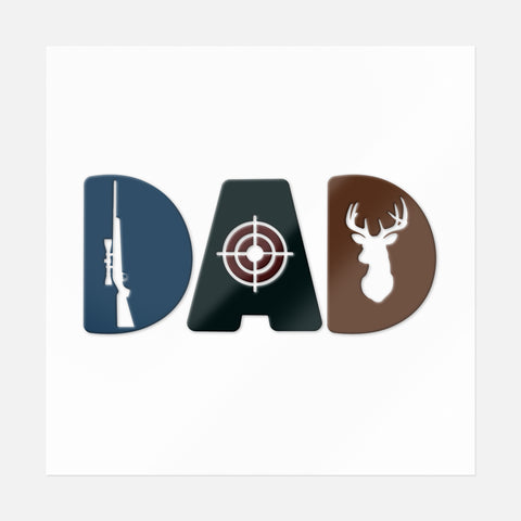 Dad Hunting Sticker