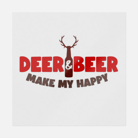 Deer & Beer Transfer