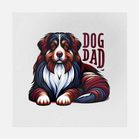 Dog Dad Cute Art Transfer