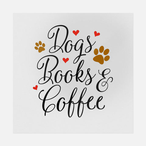 Dogs Books and Coffee Transfer