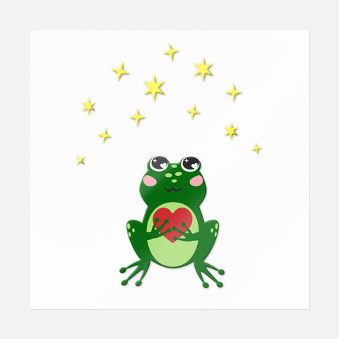 Dreaming Frog Sticker