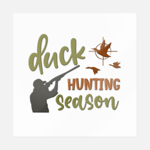 Duck Hunting Season Sticker