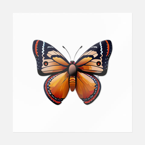 Earth Tone Butterfly Sticker