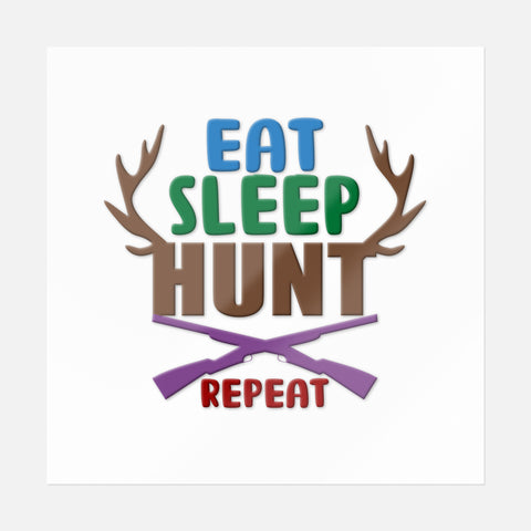 Eat Sleep Hunt Repeat Sticker