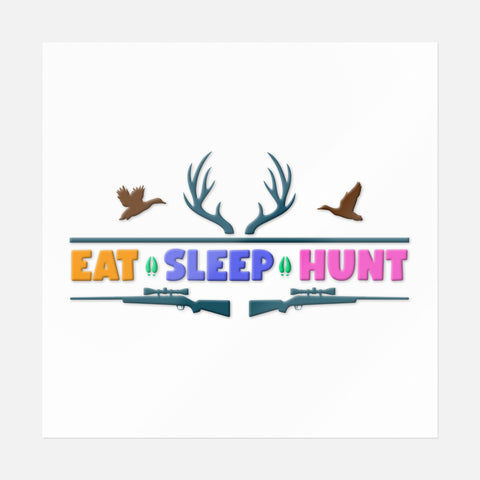 Eat Sleep Hunt Sticker