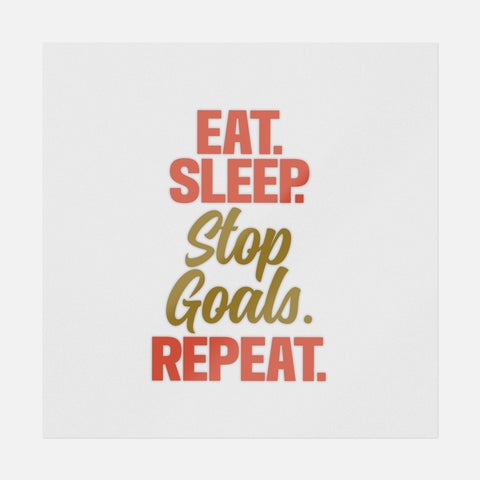 Eat Sleep Stop Goals Repeat Simple Transfer