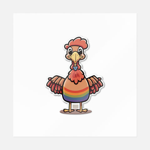 Festive Turkey Thanksgiving Sticker