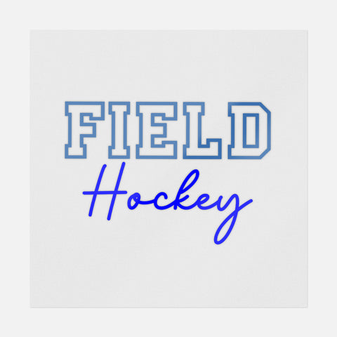 Field Hockey Blue Transfer