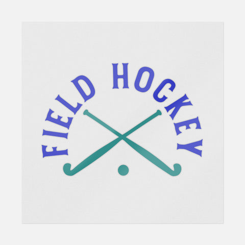 Field Hockey Blue And Green Transfer