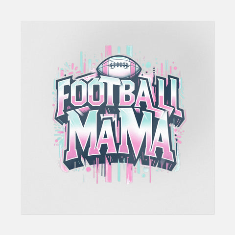 Football Mama Flat Art Transfer