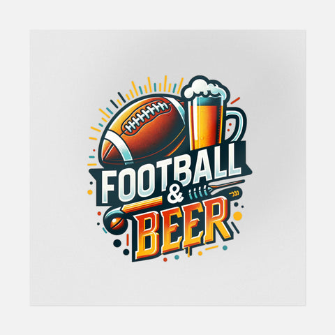足球和啤酒 - DTF 传输