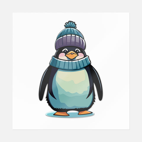 Frosty Penguin Sticker