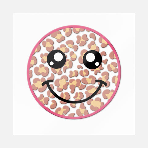 Glittery Eyes Smiley Sticker