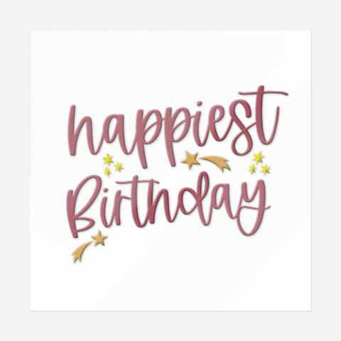 Happiest Birthday Sticker