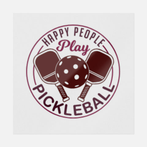 Happy People Play Pickleball Transfer