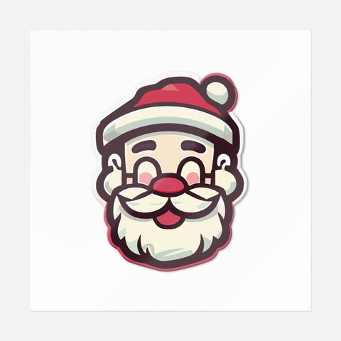 Happy Santa In Glasses Sticker