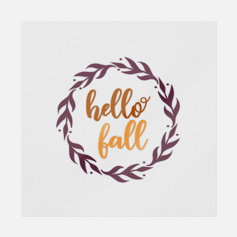 Hello Fall In Circle