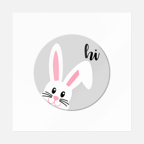 Hi Bunny Sticker