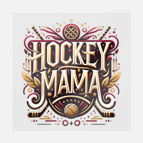 Hockey Mama Typography Transfer
