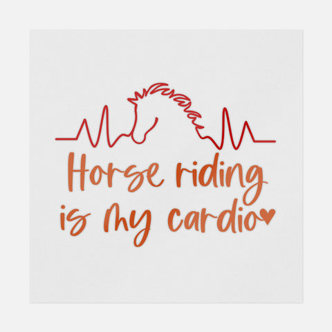 Montar a caballo es mi transferencia cardiovascular