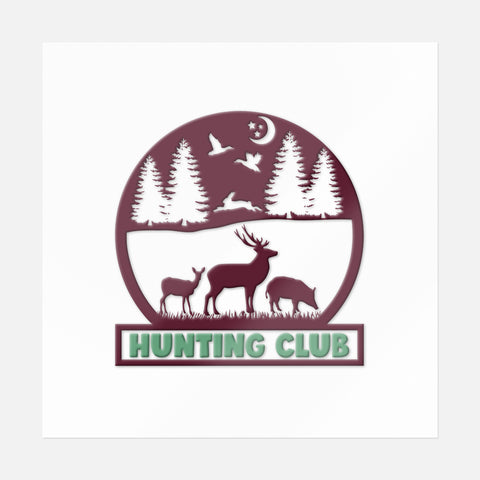 Hunting Club Sticker