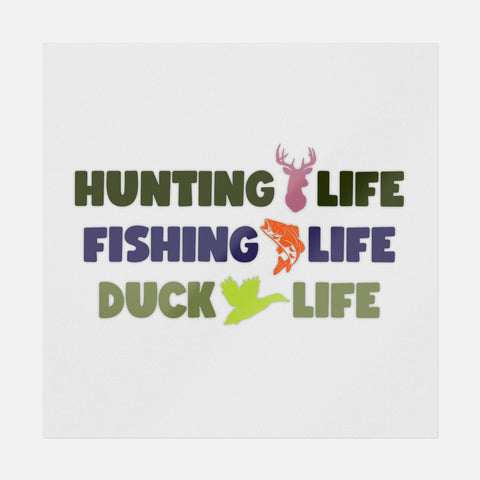 Hunting Fishing Duck Life Transfer